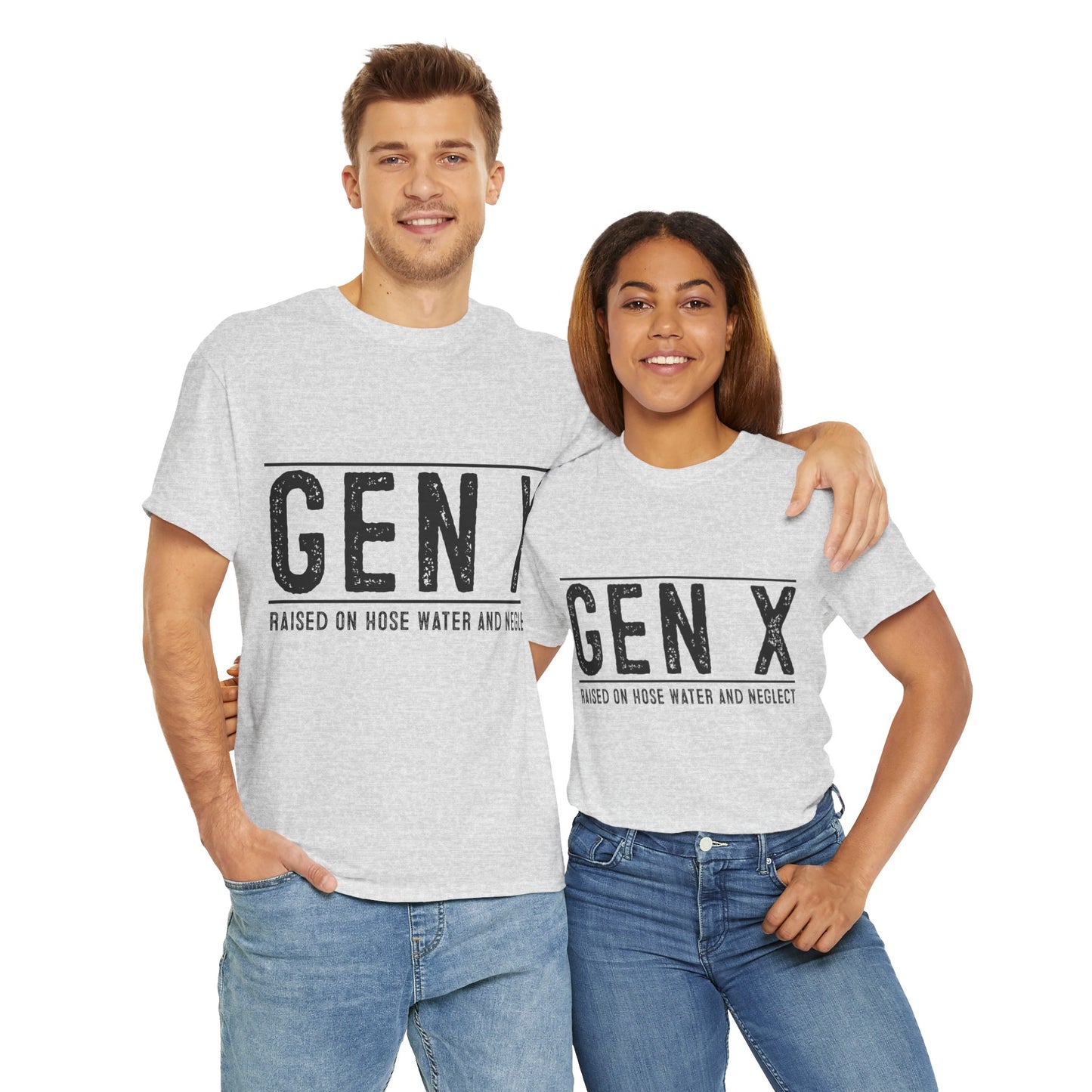 GEN X Raised On Hose Water & Neglect Tshirt Unisex Heavy Cotton