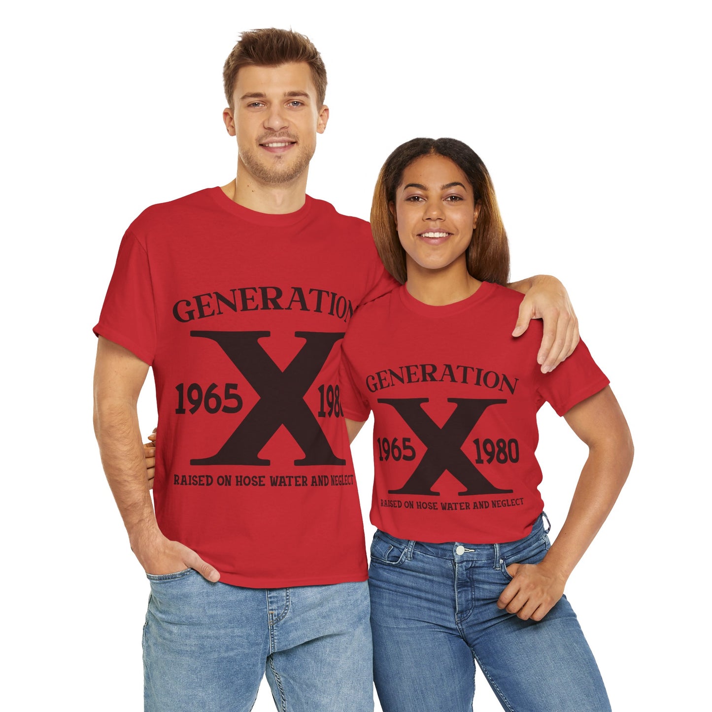 GEN X Raised On Hose Water & Neglect Tshirt Unisex Heavy Cotton