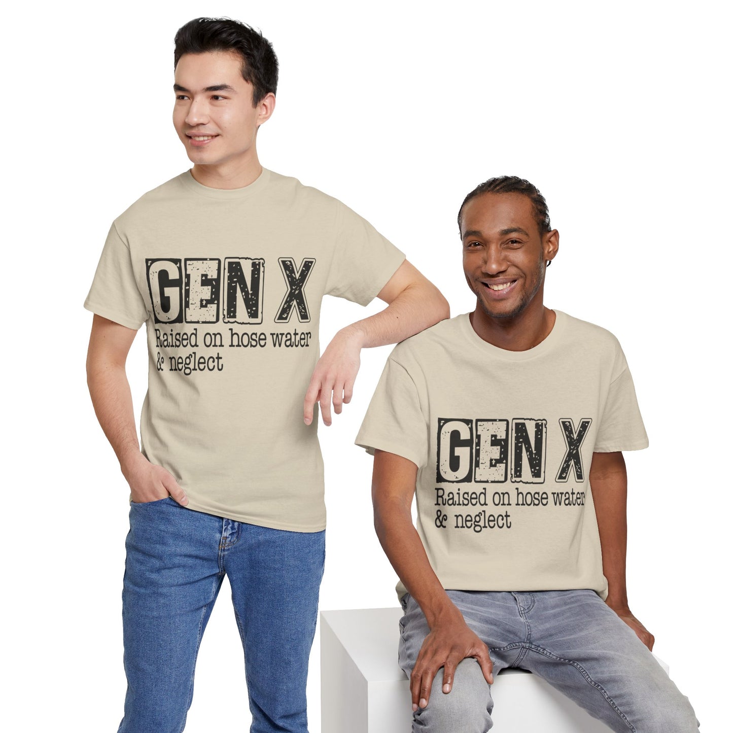 GEN X Raised On Hose Water & Neglect Tshirt Unisex Heavy Cotton