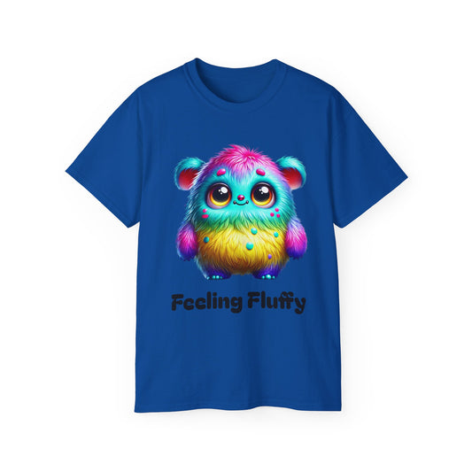 Feeling Fluffy Cute Colorful Monster Unisex Ultra Cotton Tee