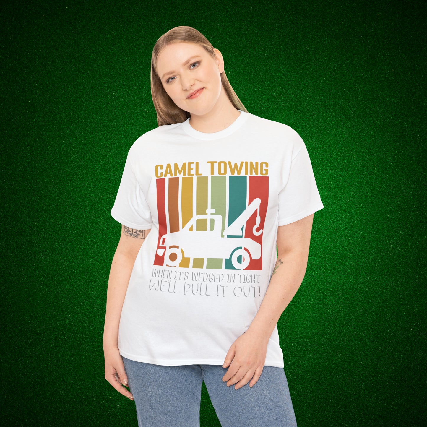 Camel Towing When its wedged in tight we'll pull it out T-Shirt