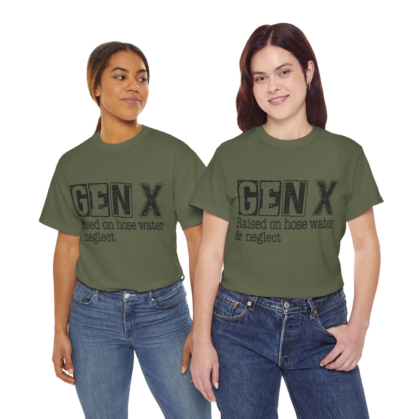 GEN X Raised On Hose Water & Neglect Tshirt Unisex Heavy Cotton