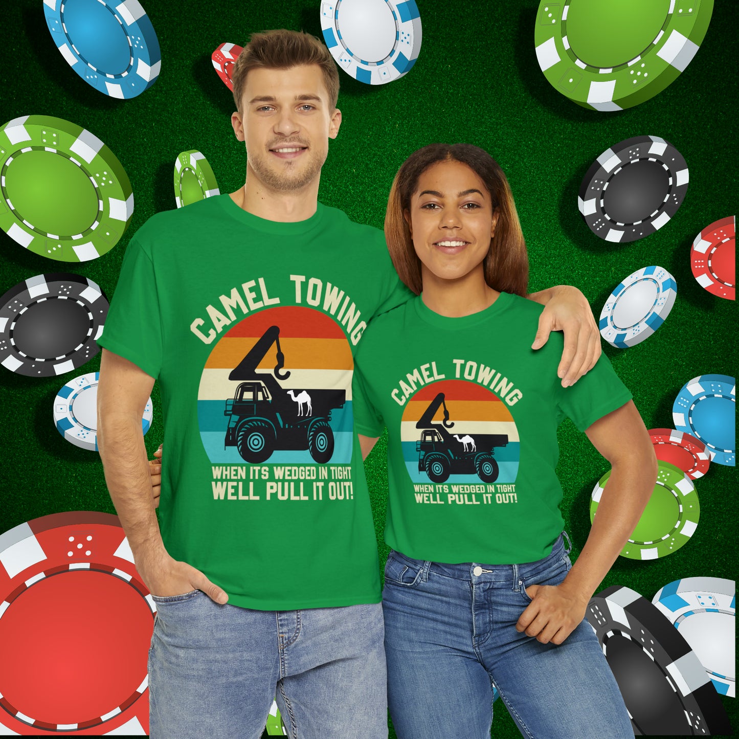 Camel Towing When its wedged in tight we'll pull it out T-Shirt