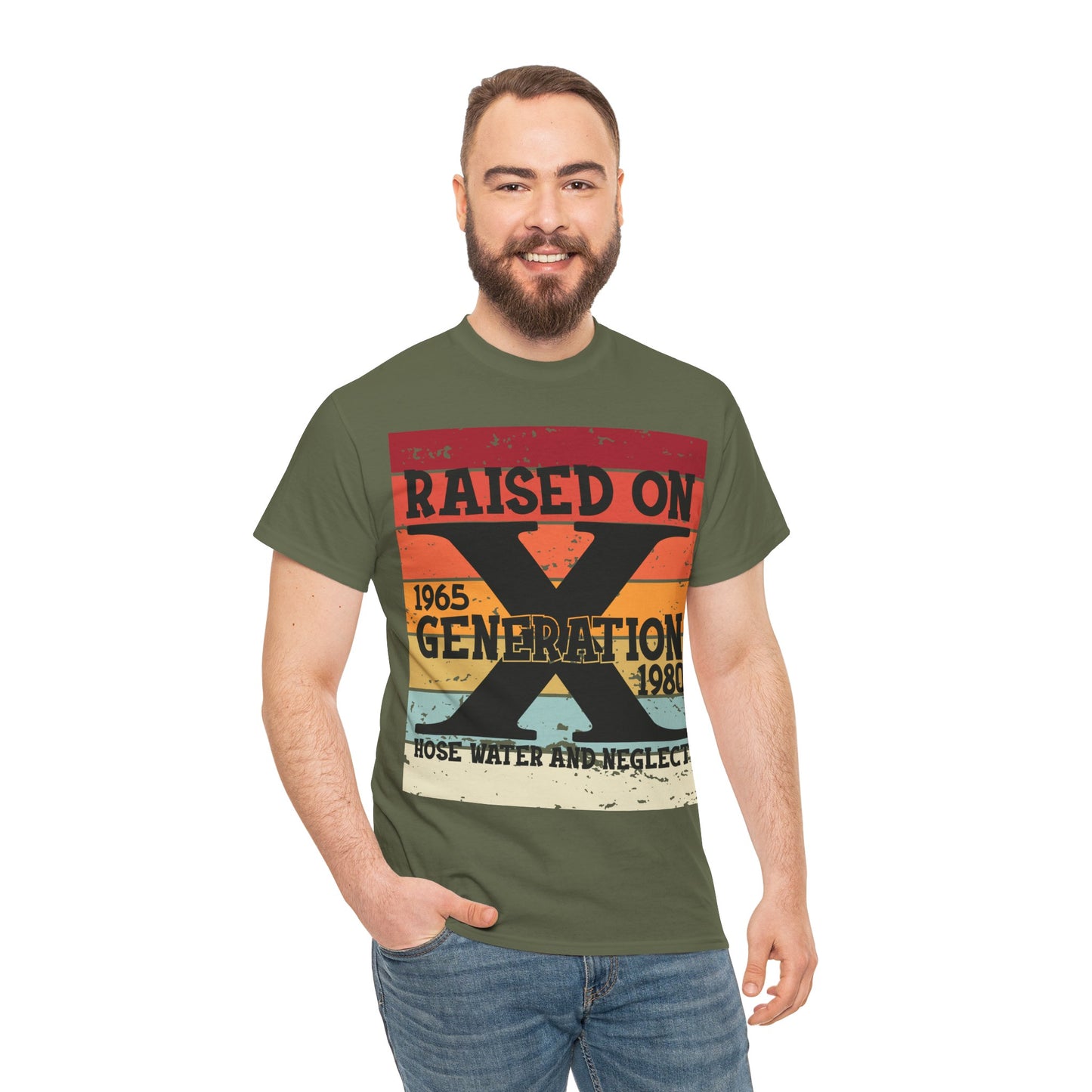 GEN X Raised On Hose Water & Neglect Tshirt Unisex Heavy Cotton