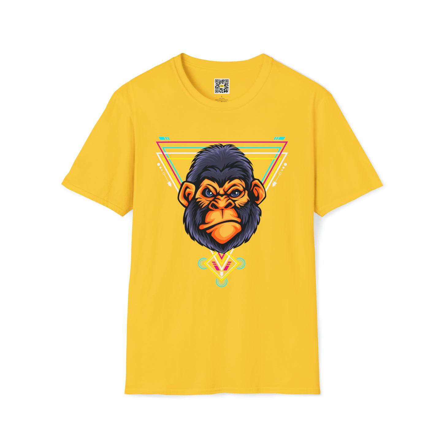 Angry Gorilla Head Sacred Geometry T-Shirt Animals Zoo Amazon Beautiful