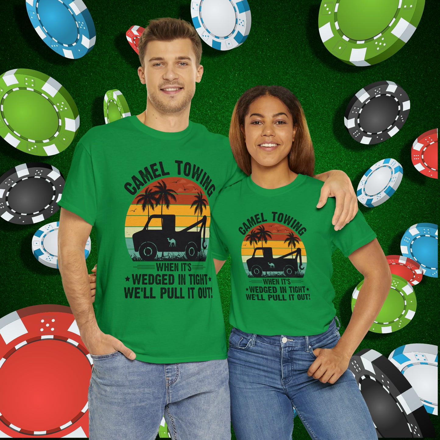 Camel Towing When its wedged in tight we'll pull it out T-Shirt