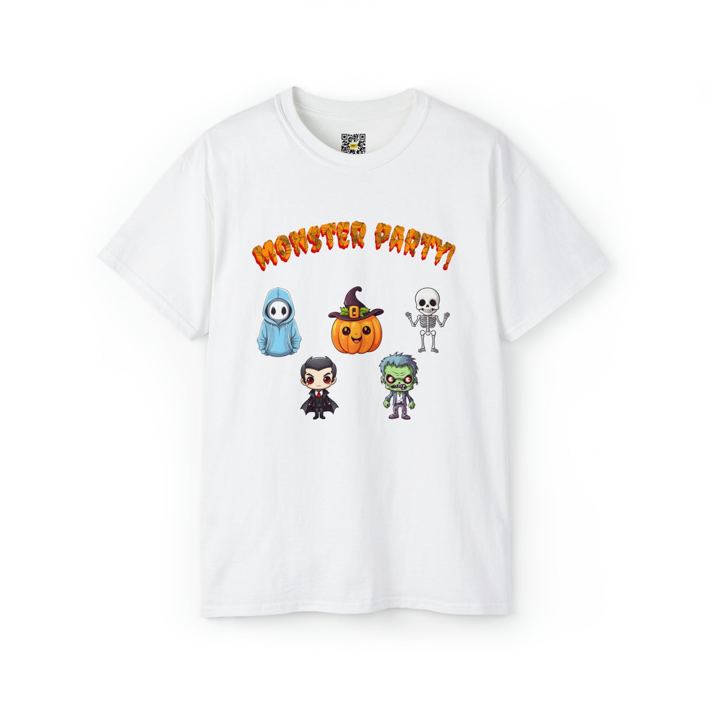 Monster Party Retro Halloween Funny Unisex Ultra Cotton Tee