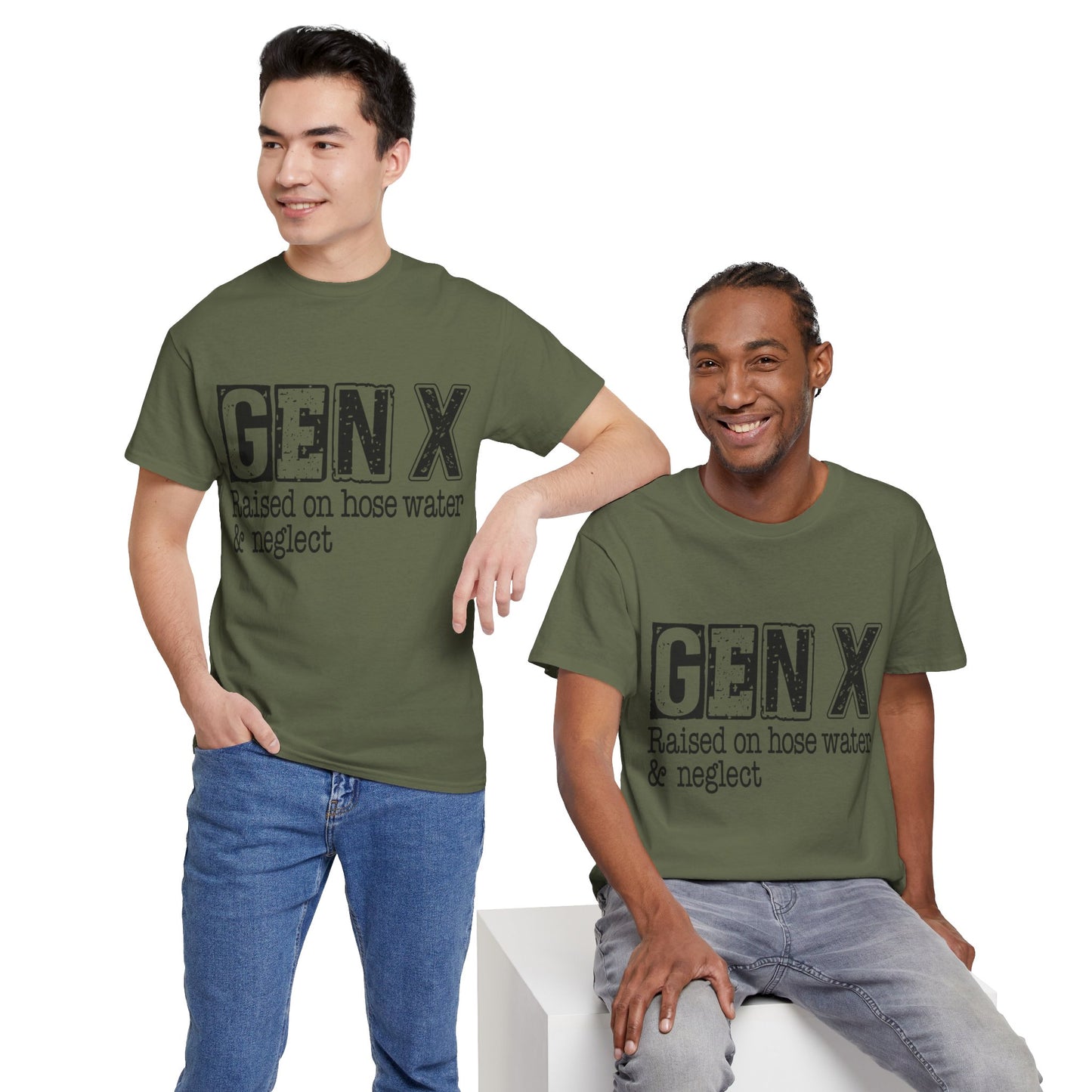 GEN X Raised On Hose Water & Neglect Tshirt Unisex Heavy Cotton