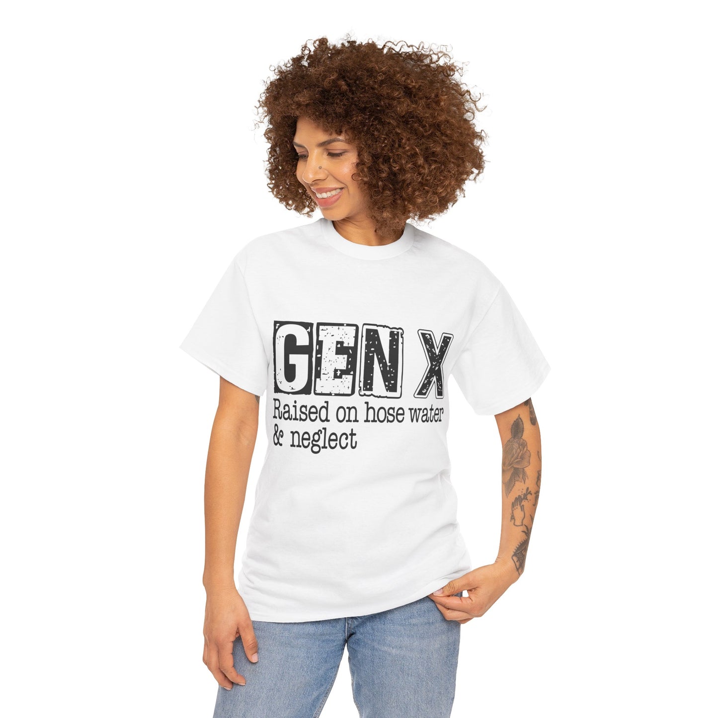 GEN X Raised On Hose Water & Neglect Tshirt Unisex Heavy Cotton