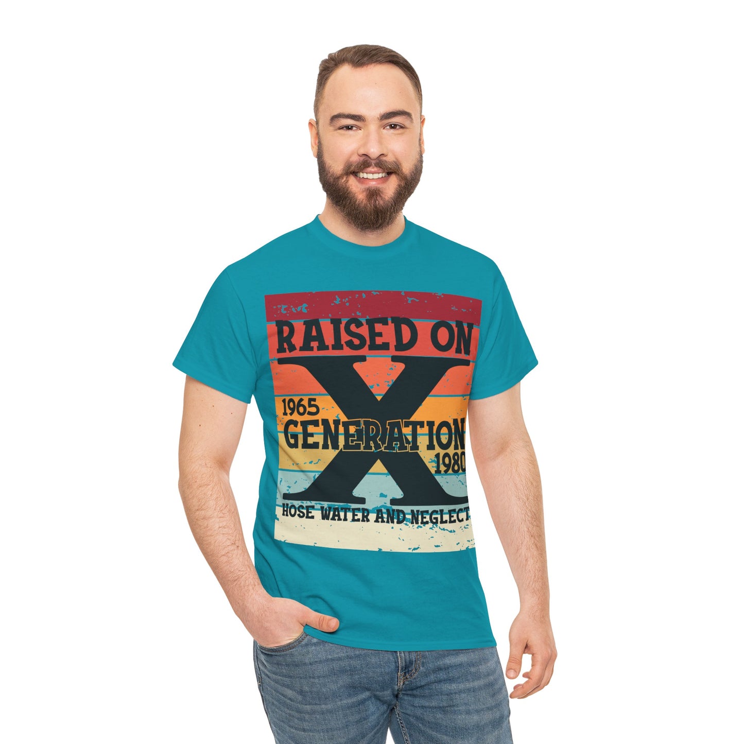 GEN X Raised On Hose Water & Neglect Tshirt Unisex Heavy Cotton