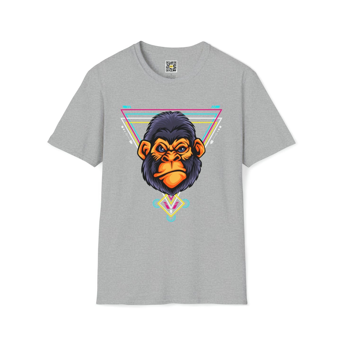 Angry Gorilla Head Sacred Geometry T-Shirt Animals Zoo Amazon Beautiful