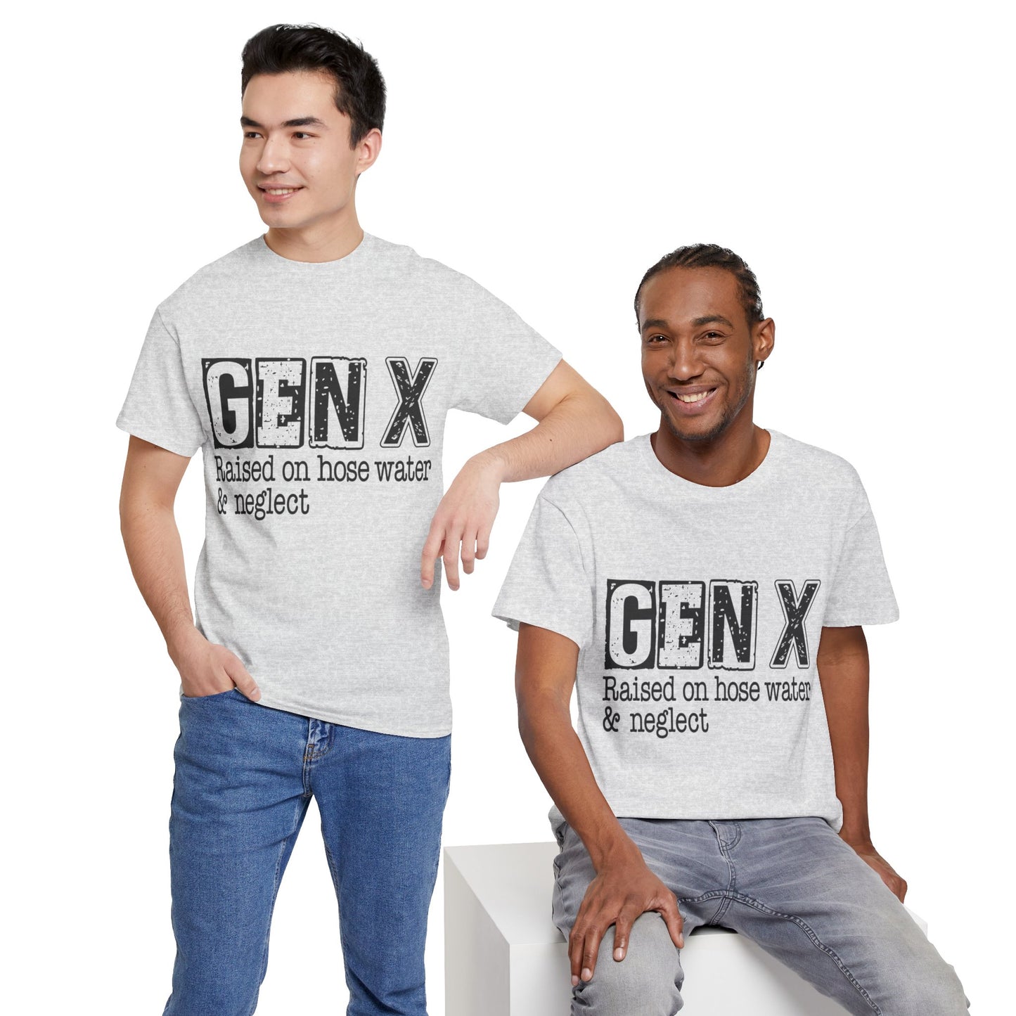 GEN X Raised On Hose Water & Neglect Tshirt Unisex Heavy Cotton