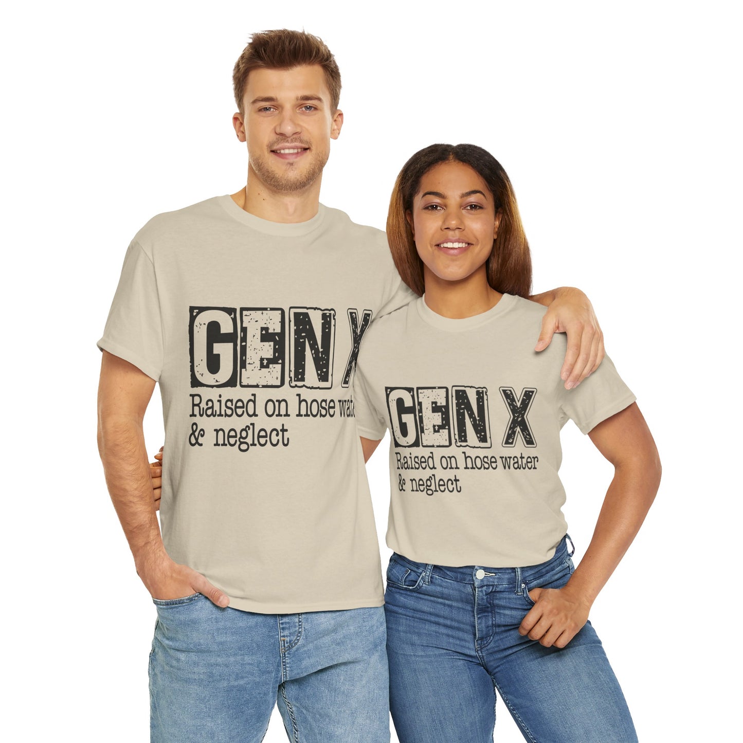 GEN X Raised On Hose Water & Neglect Tshirt Unisex Heavy Cotton