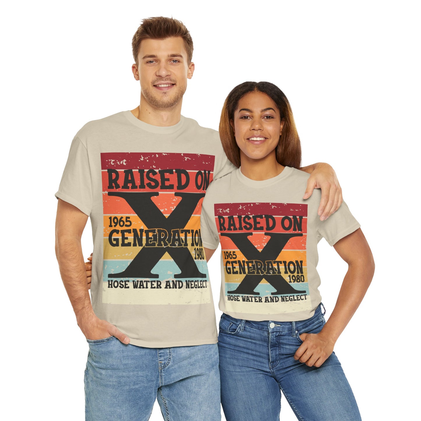 GEN X Raised On Hose Water & Neglect Tshirt Unisex Heavy Cotton