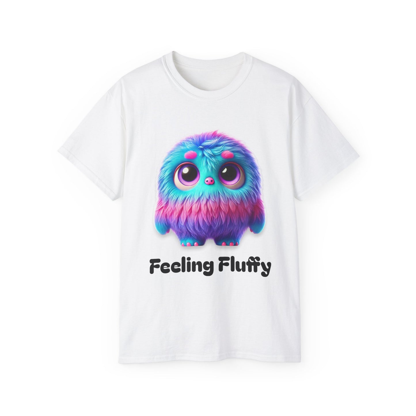 Feeling Fluffy Colorful Monster Unisex Ultra Cotton Tee