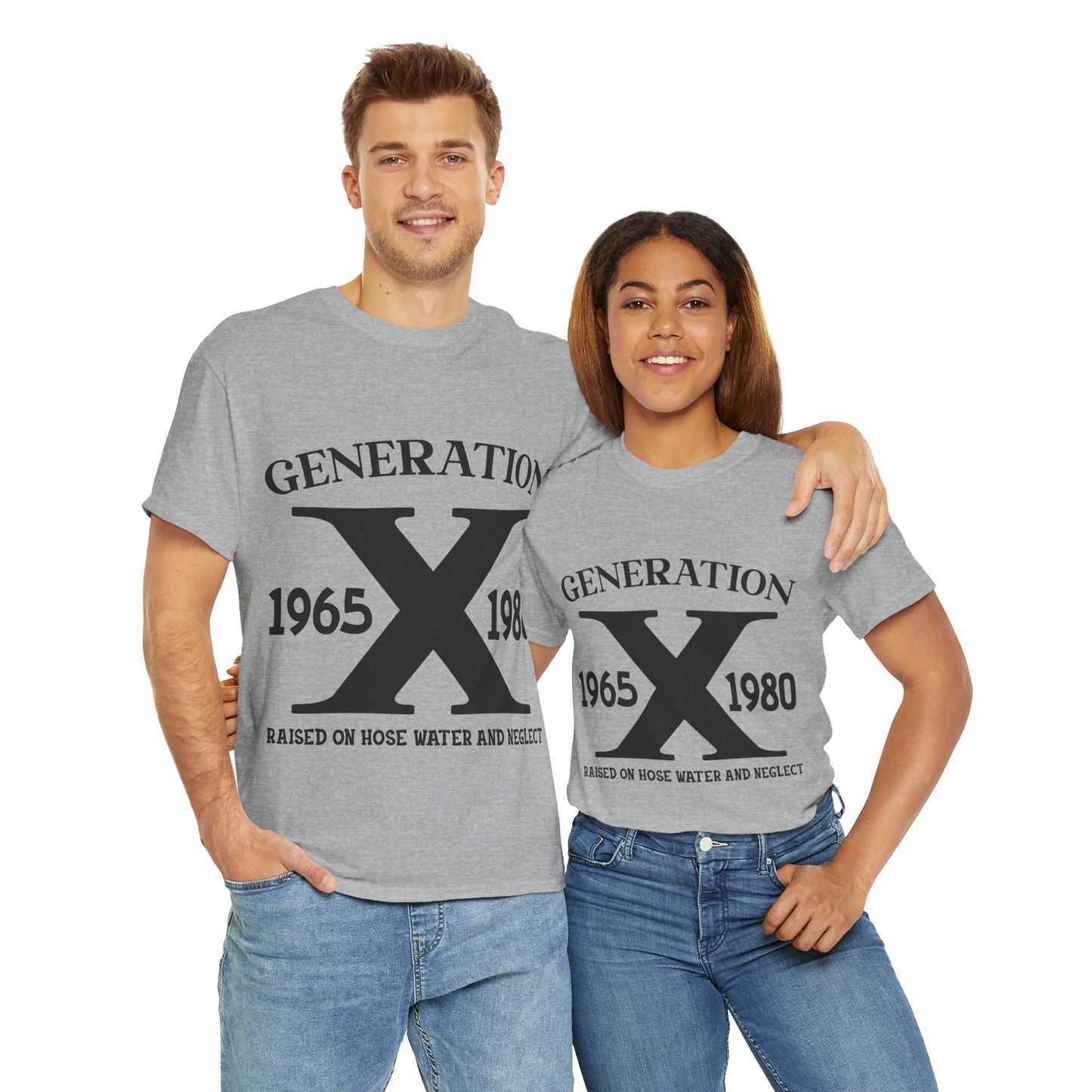 GEN X Raised On Hose Water & Neglect Tshirt Unisex Heavy Cotton