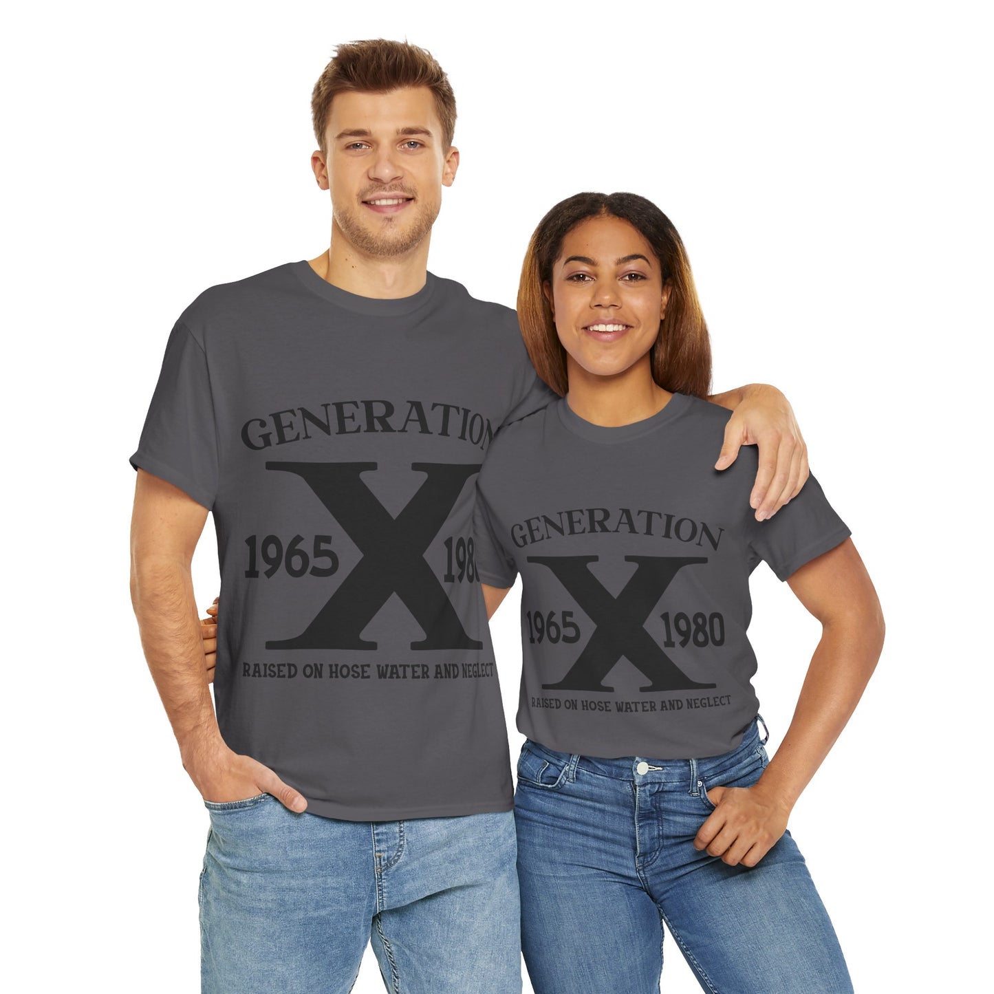 GEN X Raised On Hose Water & Neglect Tshirt Unisex Heavy Cotton