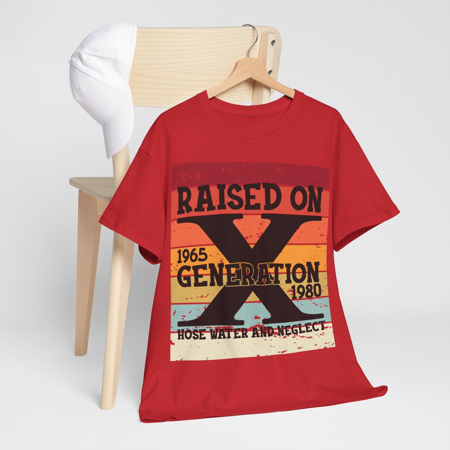 GEN X Raised On Hose Water & Neglect Tshirt Unisex Heavy Cotton