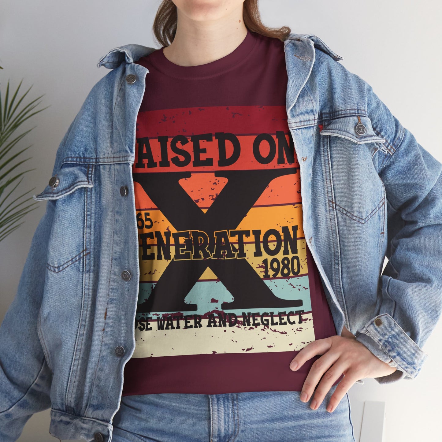 GEN X Raised On Hose Water & Neglect Tshirt Unisex Heavy Cotton