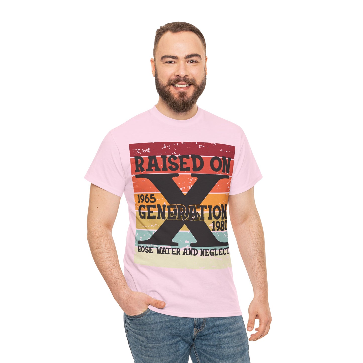 GEN X Raised On Hose Water & Neglect Tshirt Unisex Heavy Cotton