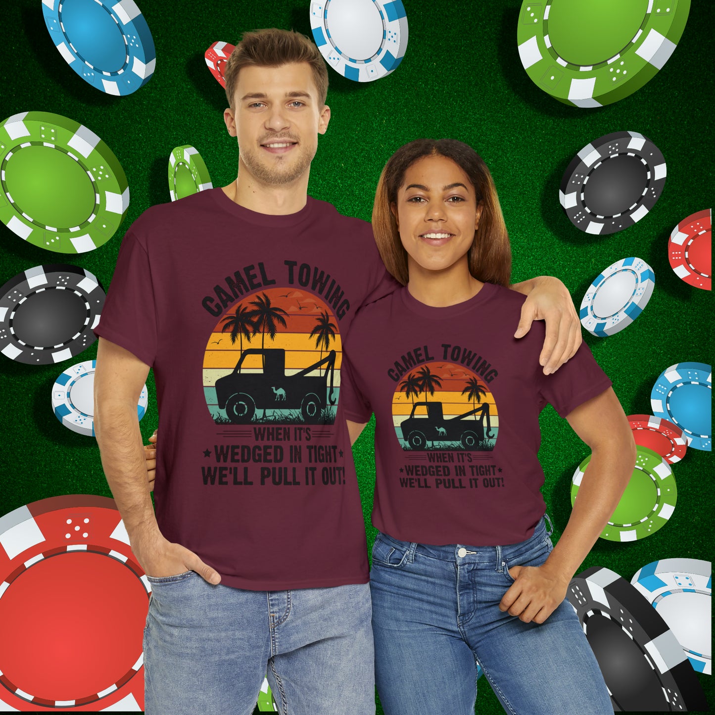 Camel Towing When its wedged in tight we'll pull it out T-Shirt