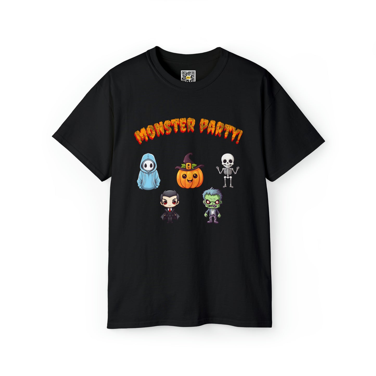 Monster Party Retro Halloween Funny Unisex Ultra Cotton Tee