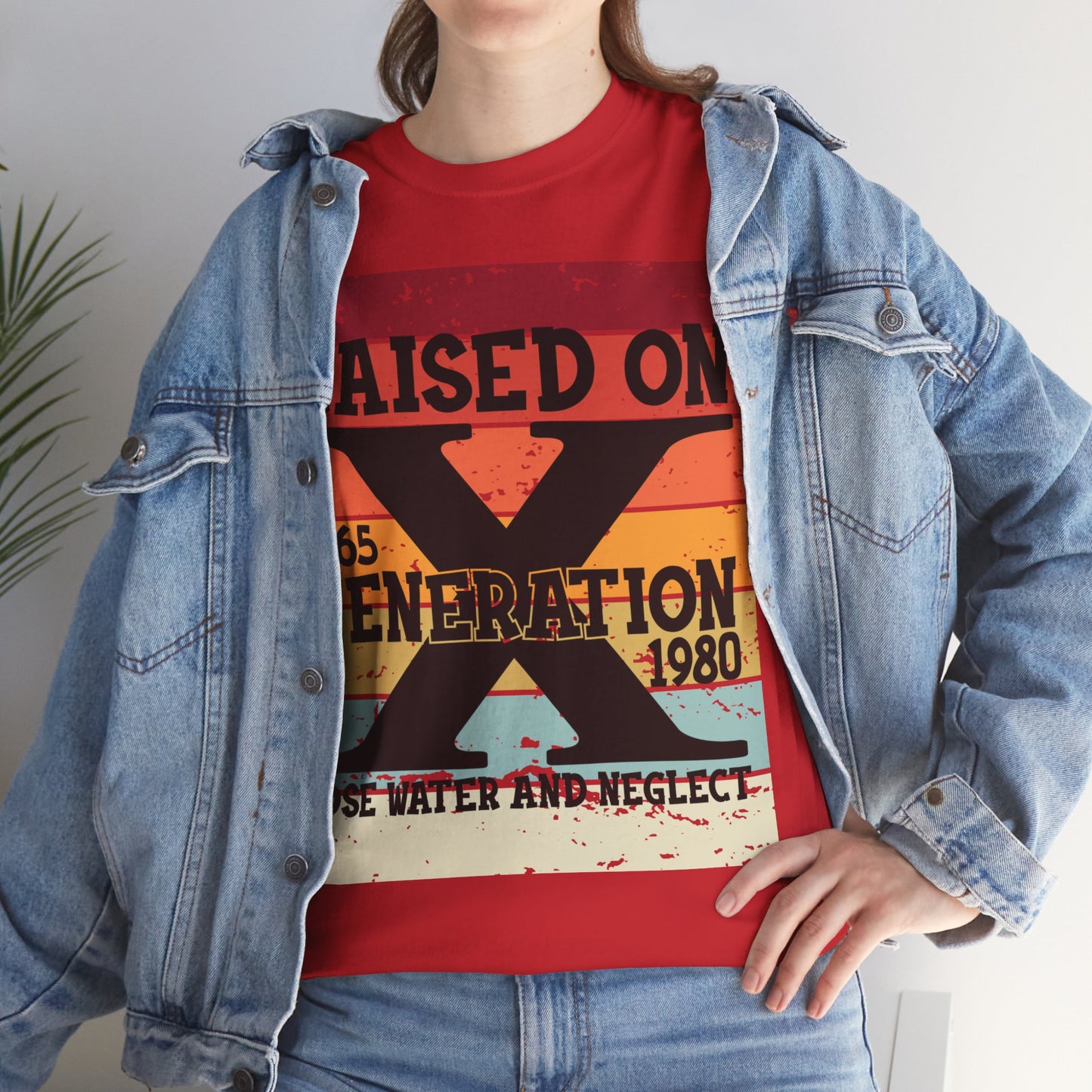 GEN X Raised On Hose Water & Neglect Tshirt Unisex Heavy Cotton