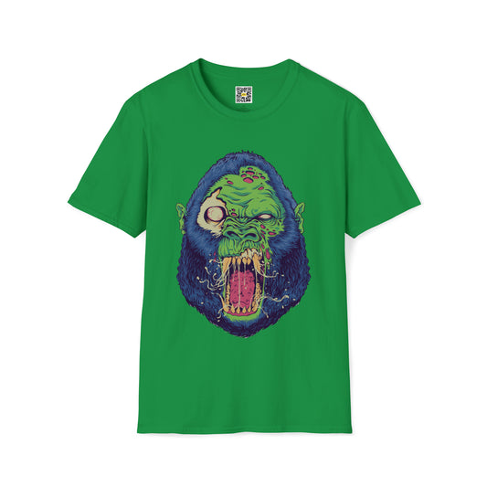 Angry Monster Gorilla Head T-Shirt Jungle Zoo Amazon Animals