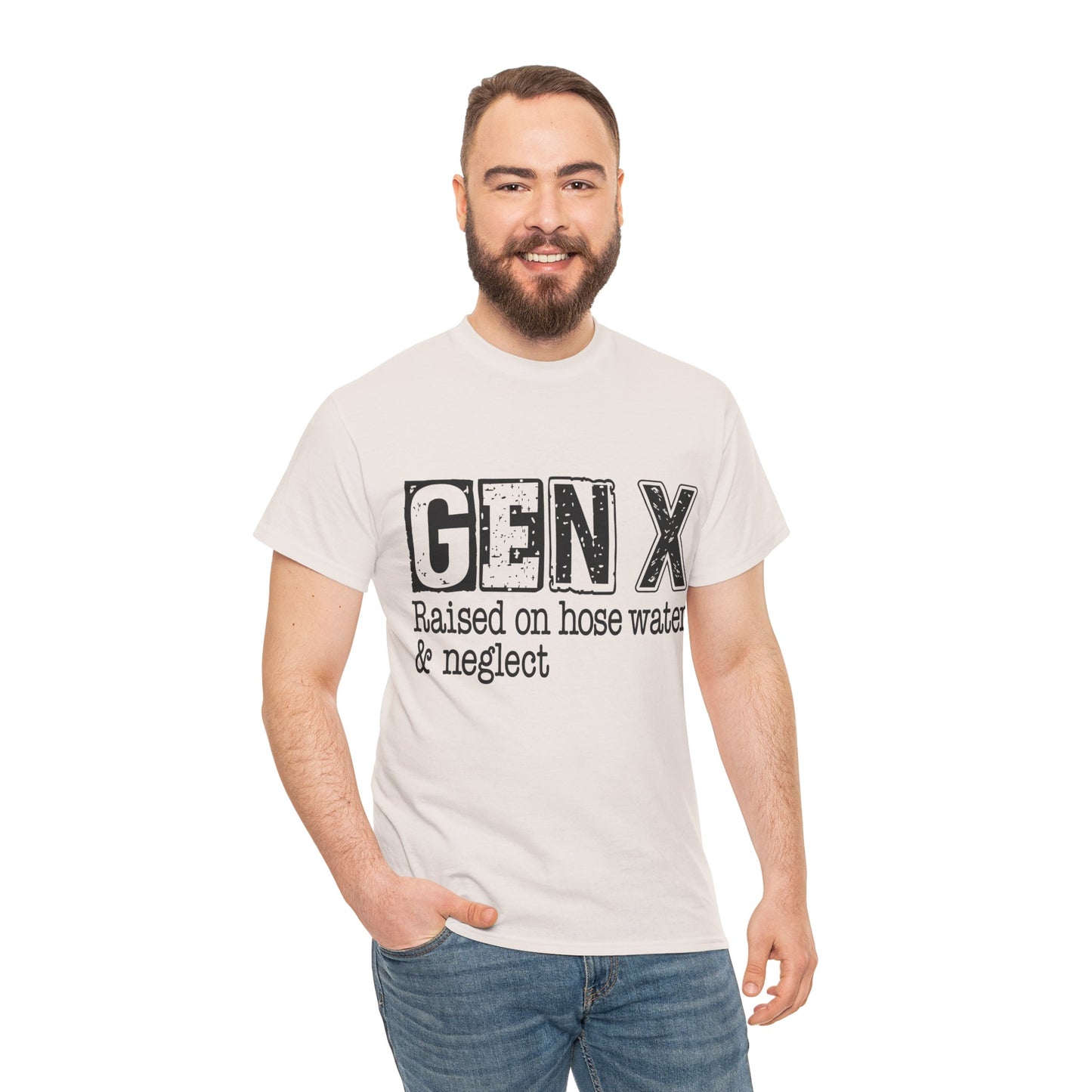 GEN X Raised On Hose Water & Neglect Tshirt Unisex Heavy Cotton