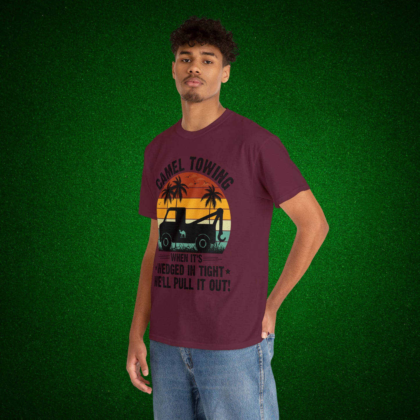 Camel Towing When its wedged in tight we'll pull it out T-Shirt