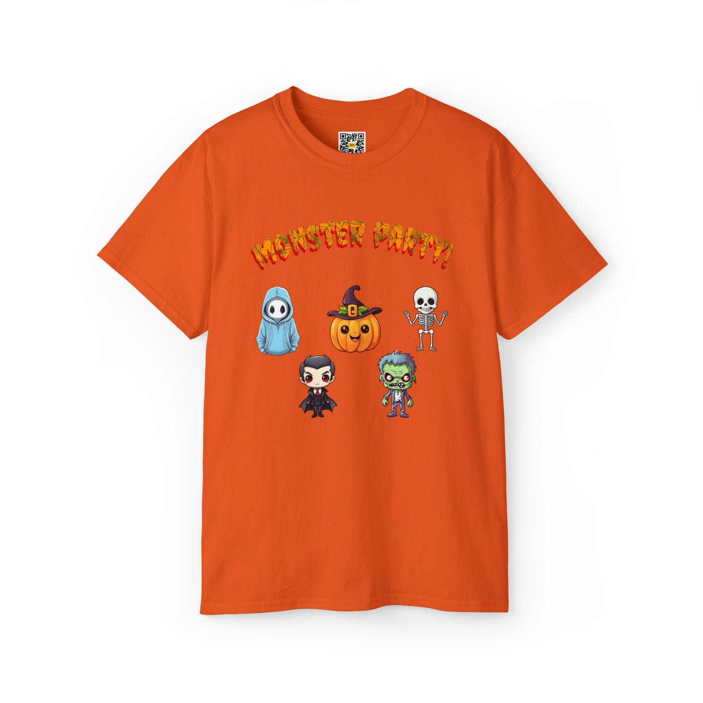 Monster Party Retro Halloween Funny Unisex Ultra Cotton Tee