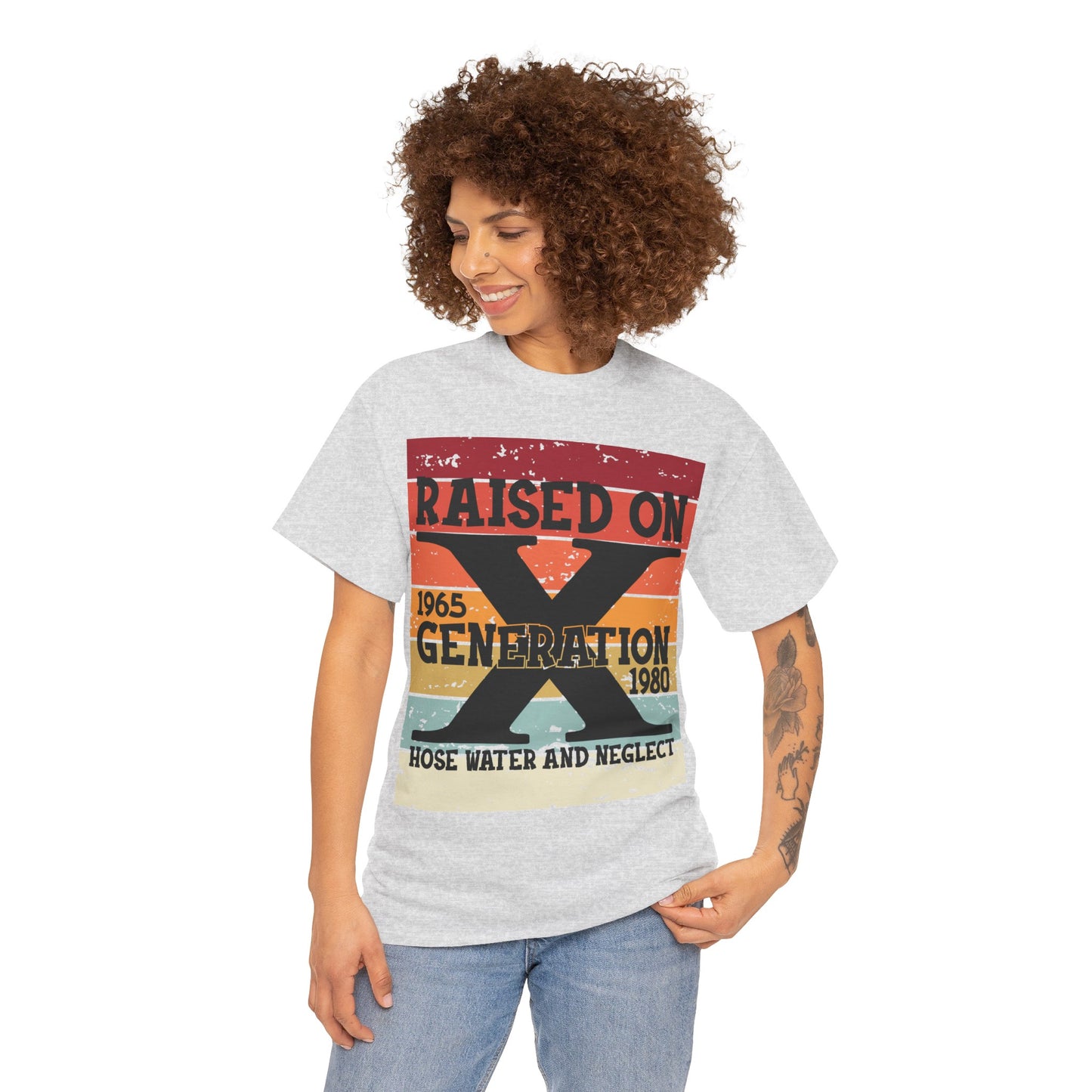 GEN X Raised On Hose Water & Neglect Tshirt Unisex Heavy Cotton