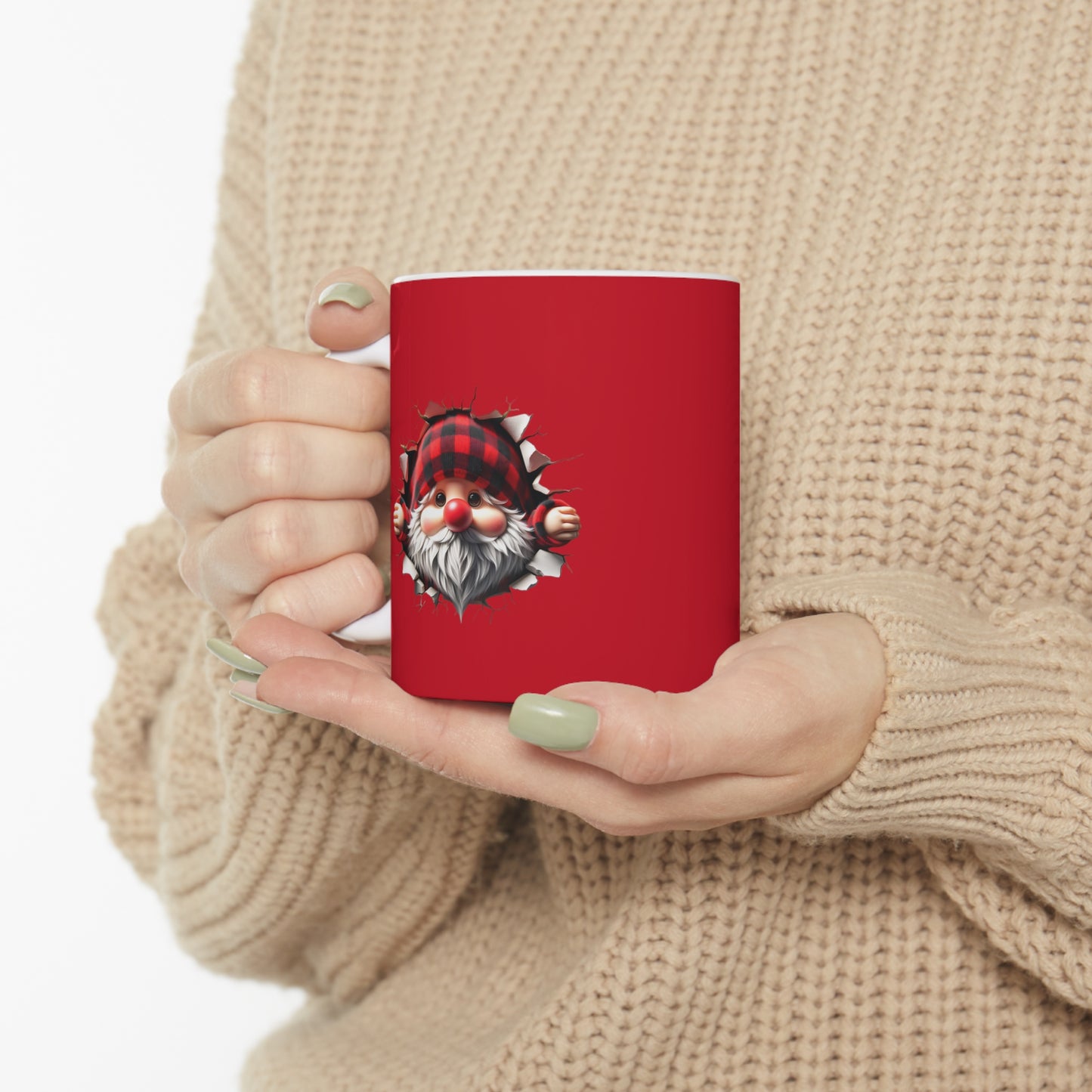 Valentine Gnome 3D Ceramic Mug 11oz