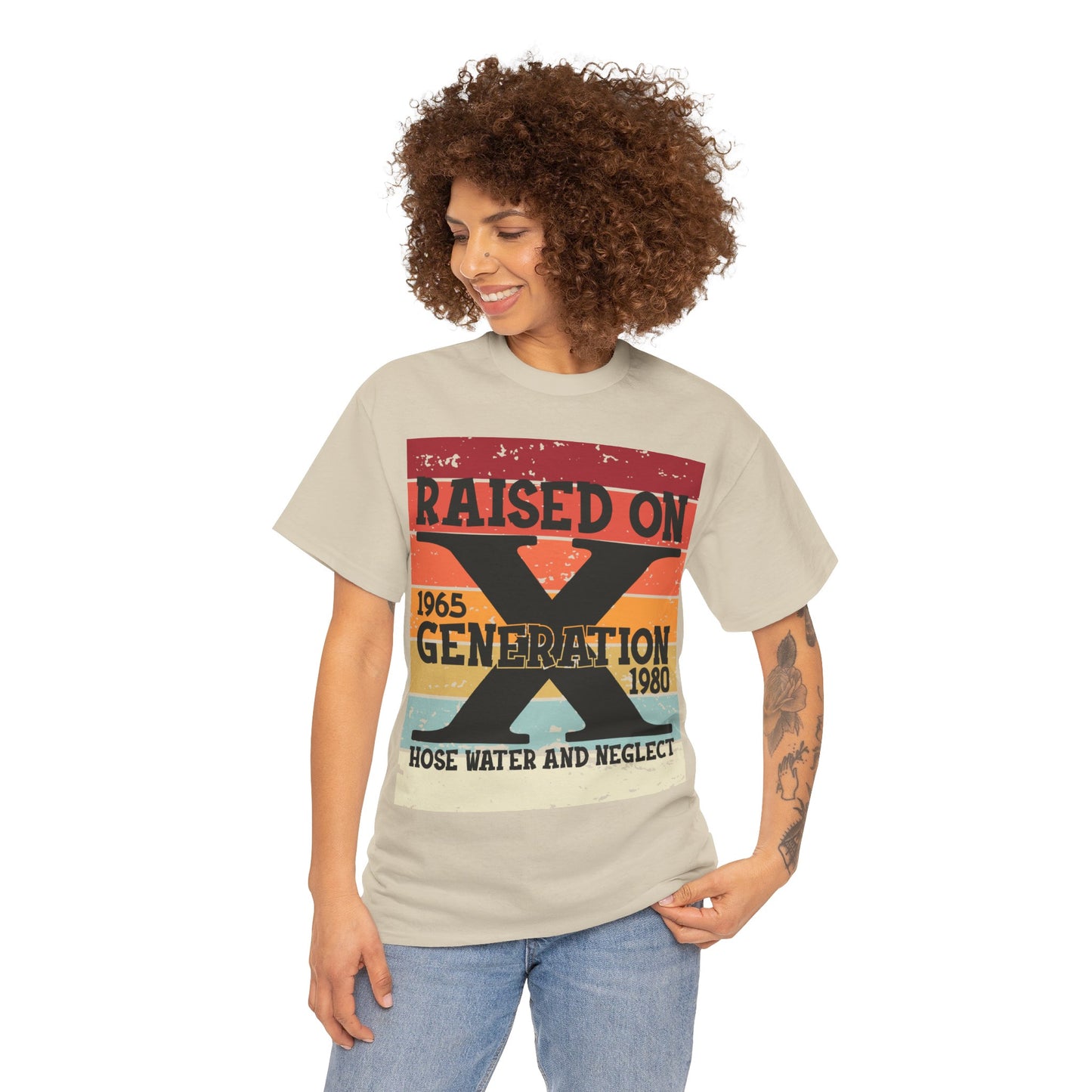 GEN X Raised On Hose Water & Neglect Tshirt Unisex Heavy Cotton