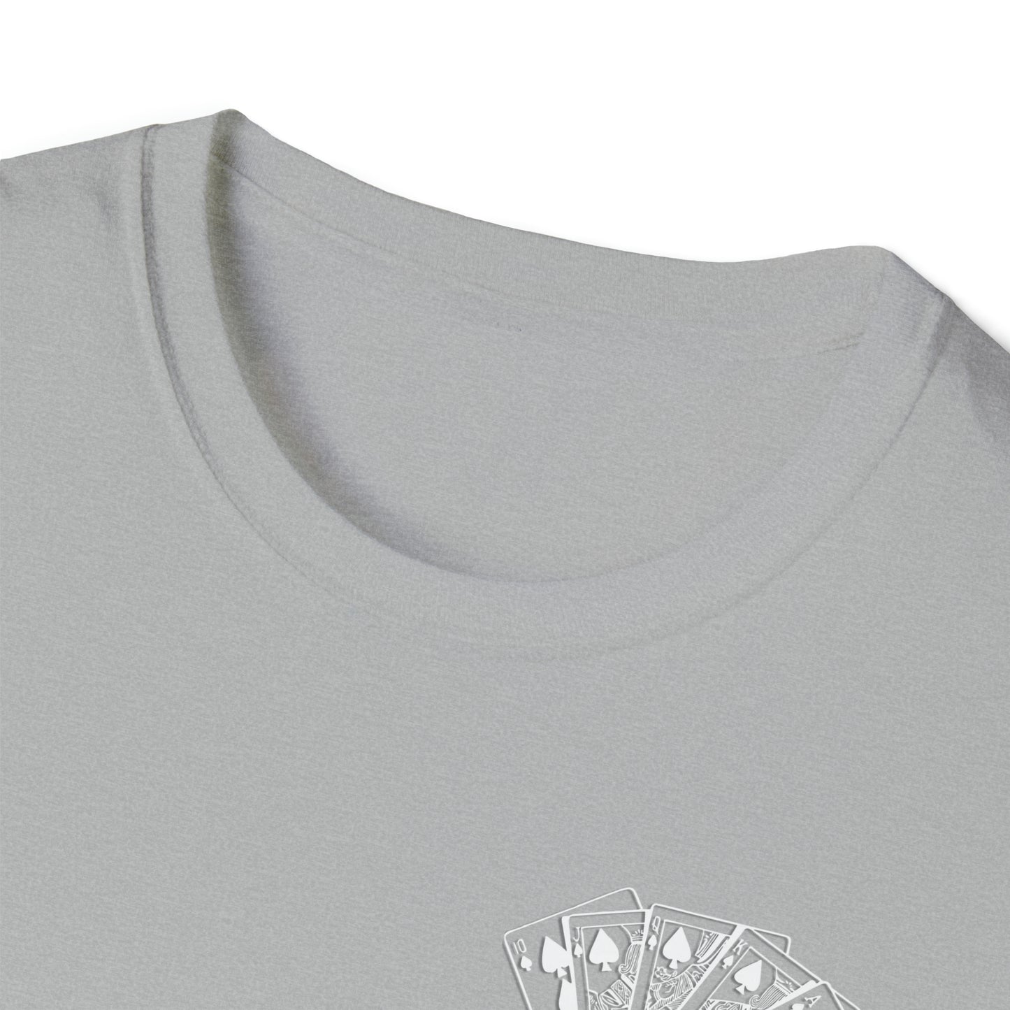 Royal Flush Poker Time to Play T-shirt Front and Back Design