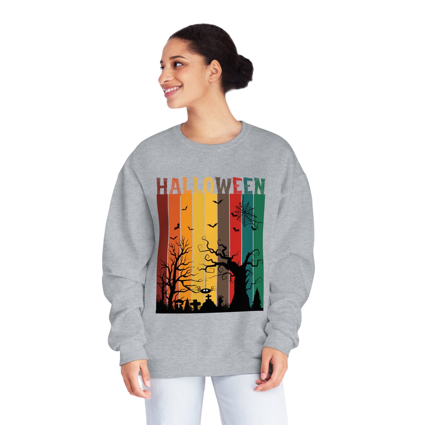 Halloween Spooky Sweatshirt Unisex NuBlend® Crewneck Sweatshirt