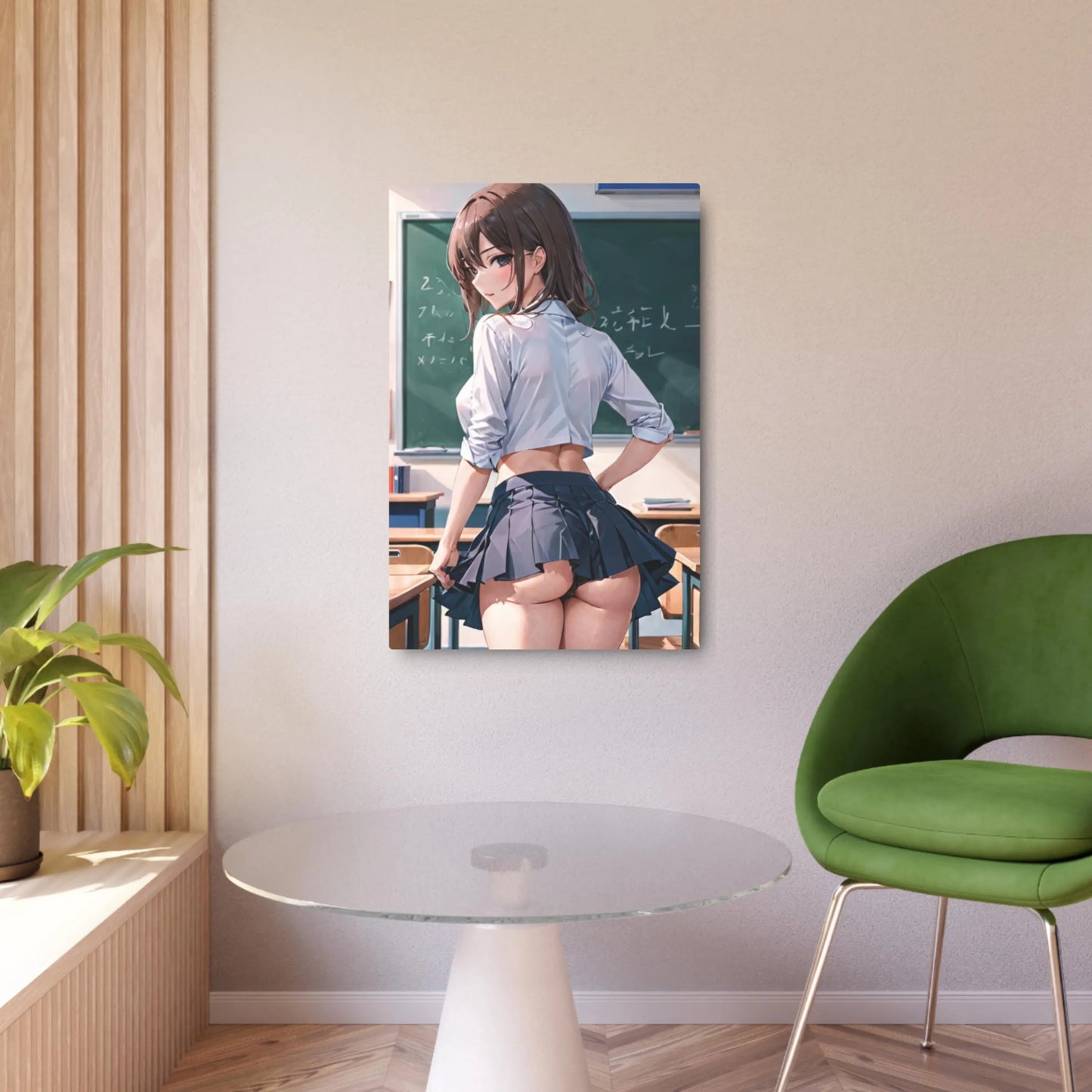 "Original Waifu Anime Metal Print – 8" x 12" Exclusive Art"