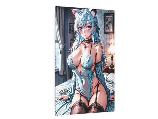 "Original Waifu Anime Metal Print – 8" x 12" Exclusive Art"