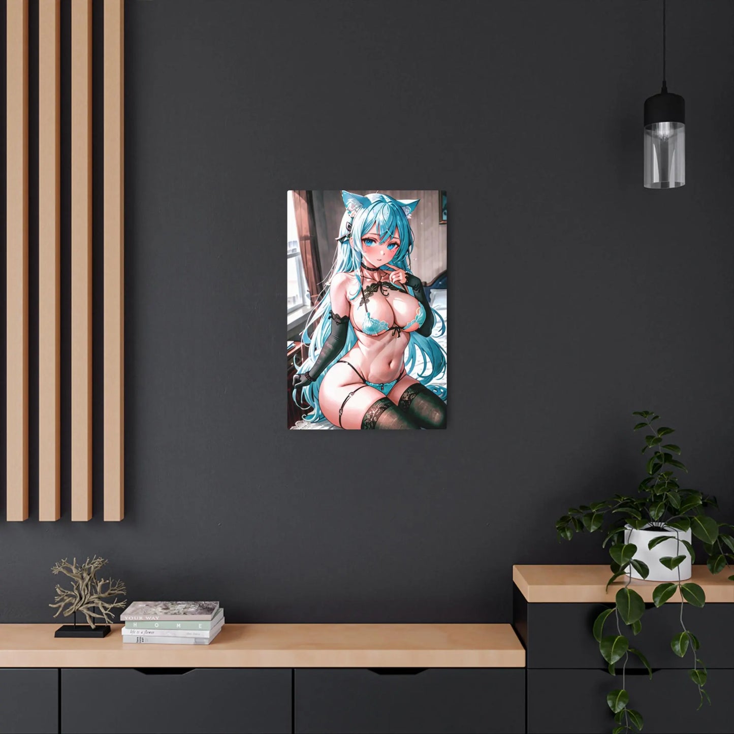 "Original Waifu Anime Metal Print – 8" x 12" Exclusive Art"