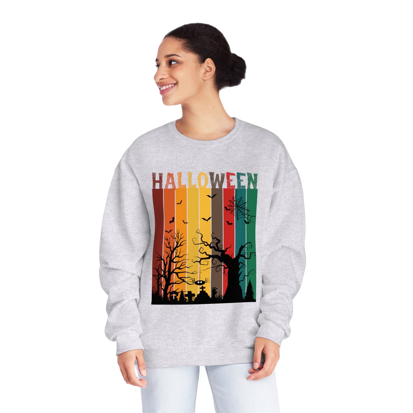 Halloween Spooky Sweatshirt Unisex NuBlend® Crewneck Sweatshirt