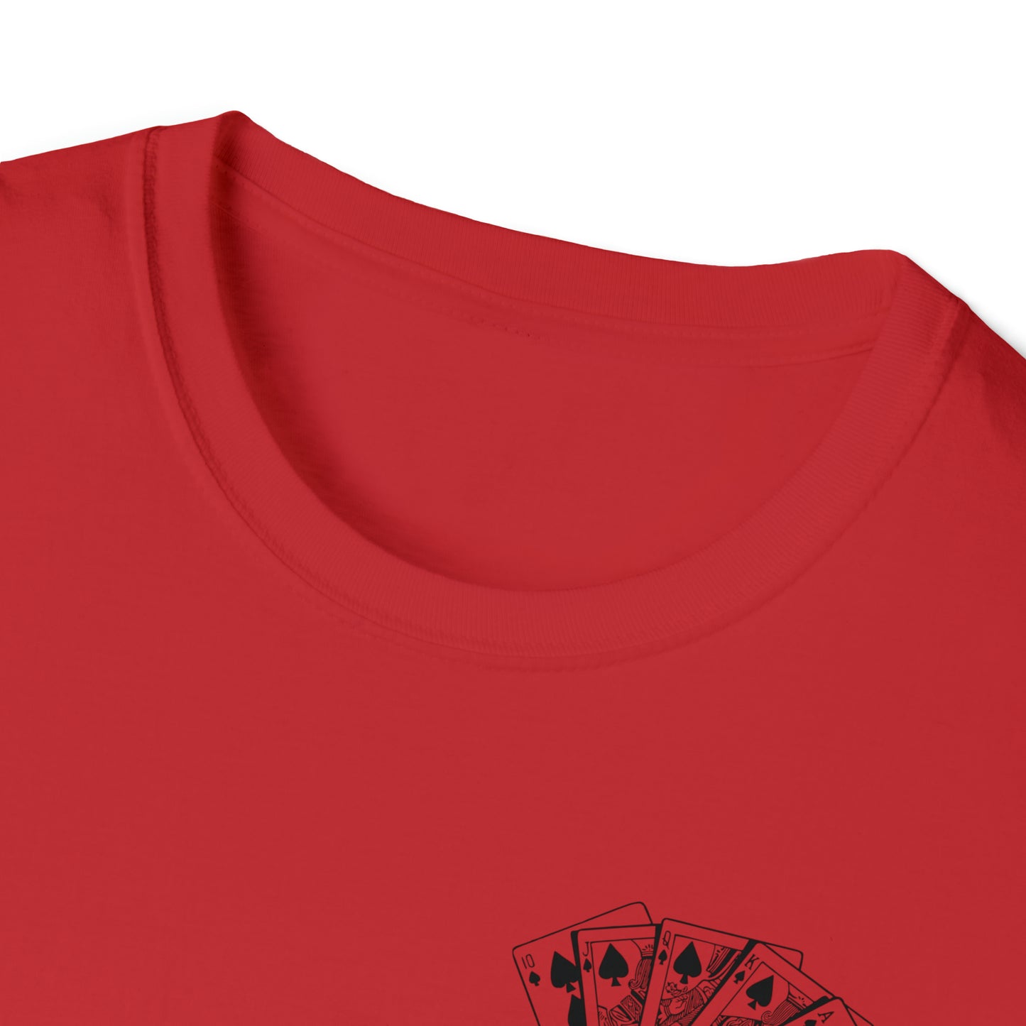 Royal Flush Poker Time to Play T-shirt Front and Back Design