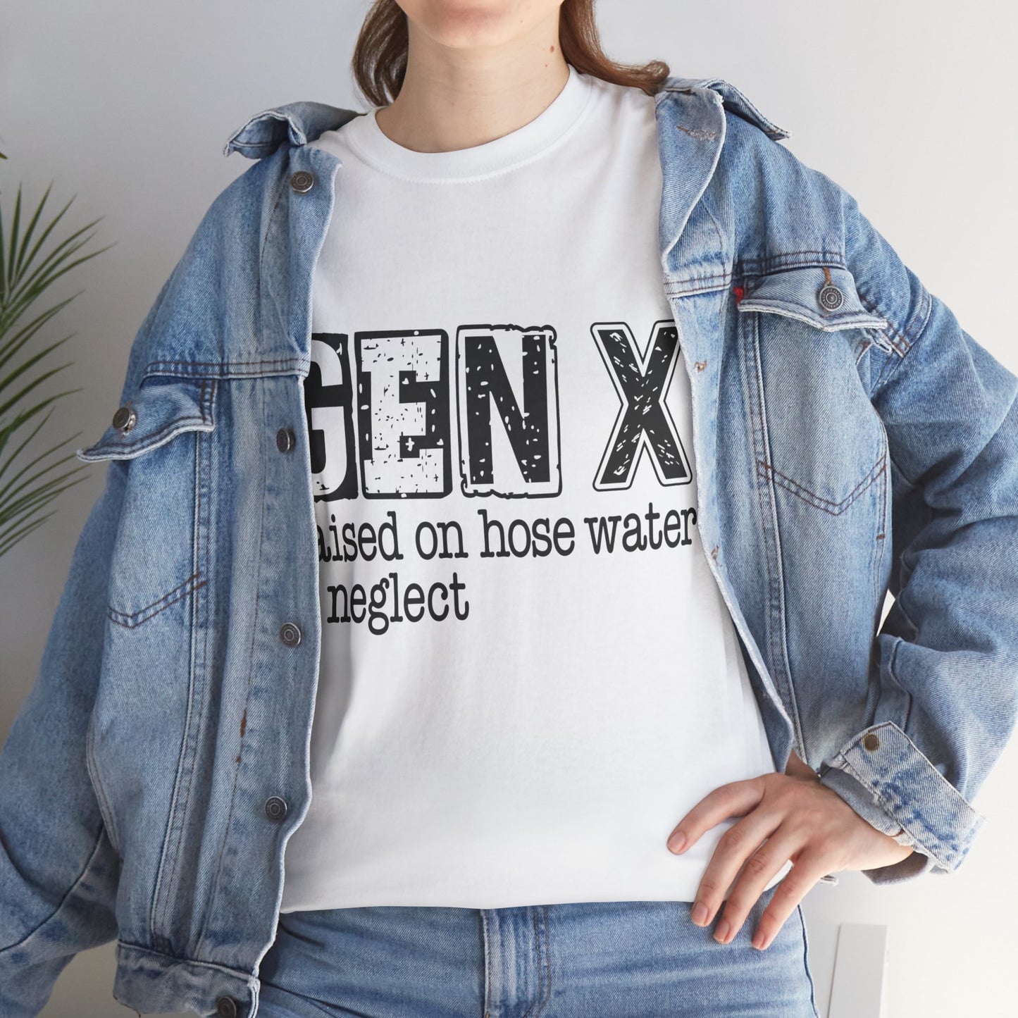 GEN X Raised On Hose Water & Neglect Tshirt Unisex Heavy Cotton