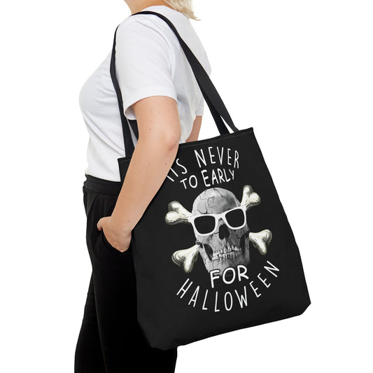 It;s Never To Early for Halloween Unisex Tote Bag (AOP)