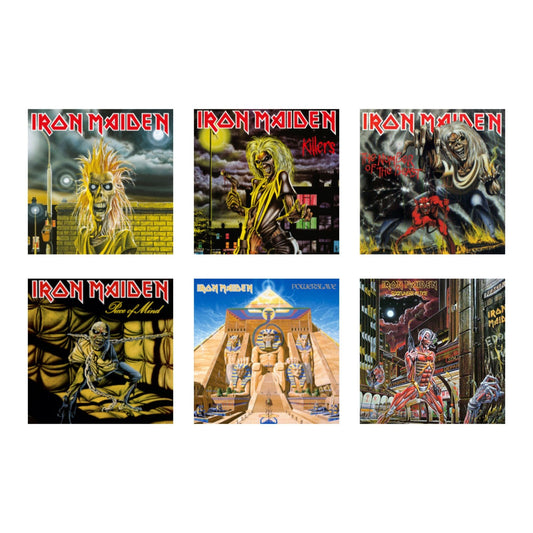 Iron Maiden Album Covers Tribute 1-17 - Ultimate Set 3" Vinyl Sticker Set - Window, Laptop, Water Bottle, any Flat Surface