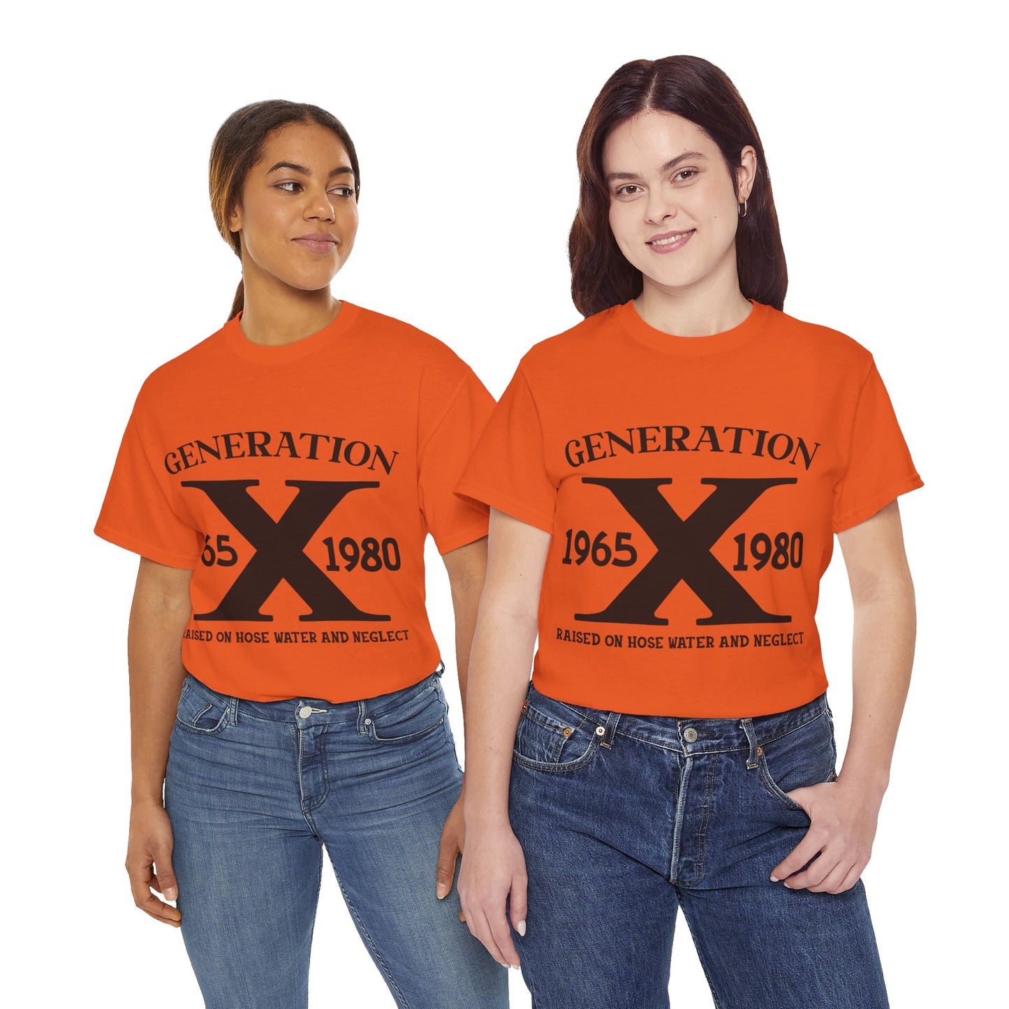 GEN X Raised On Hose Water & Neglect Tshirt Unisex Heavy Cotton