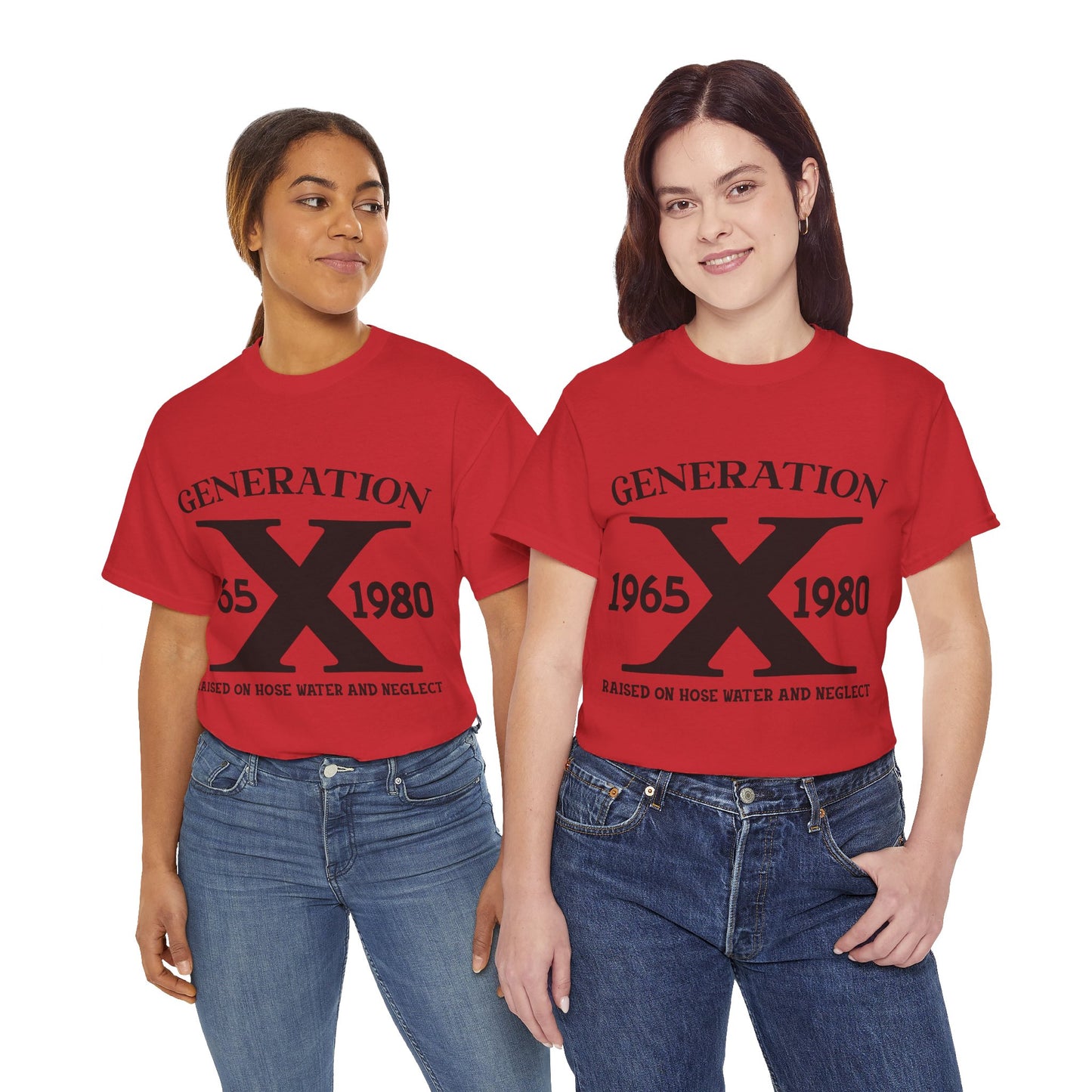 GEN X Raised On Hose Water & Neglect Tshirt Unisex Heavy Cotton