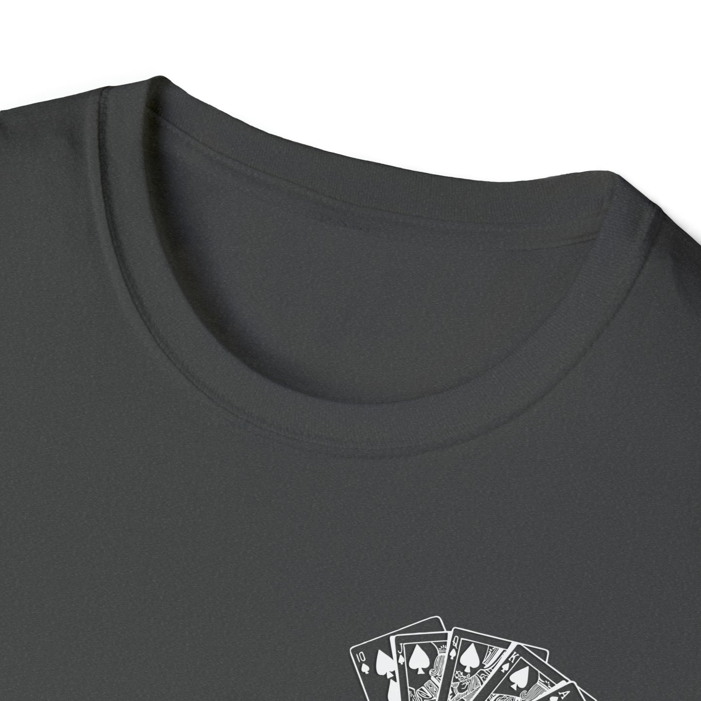 Royal Flush Poker Time to Play T-shirt Front and Back Design