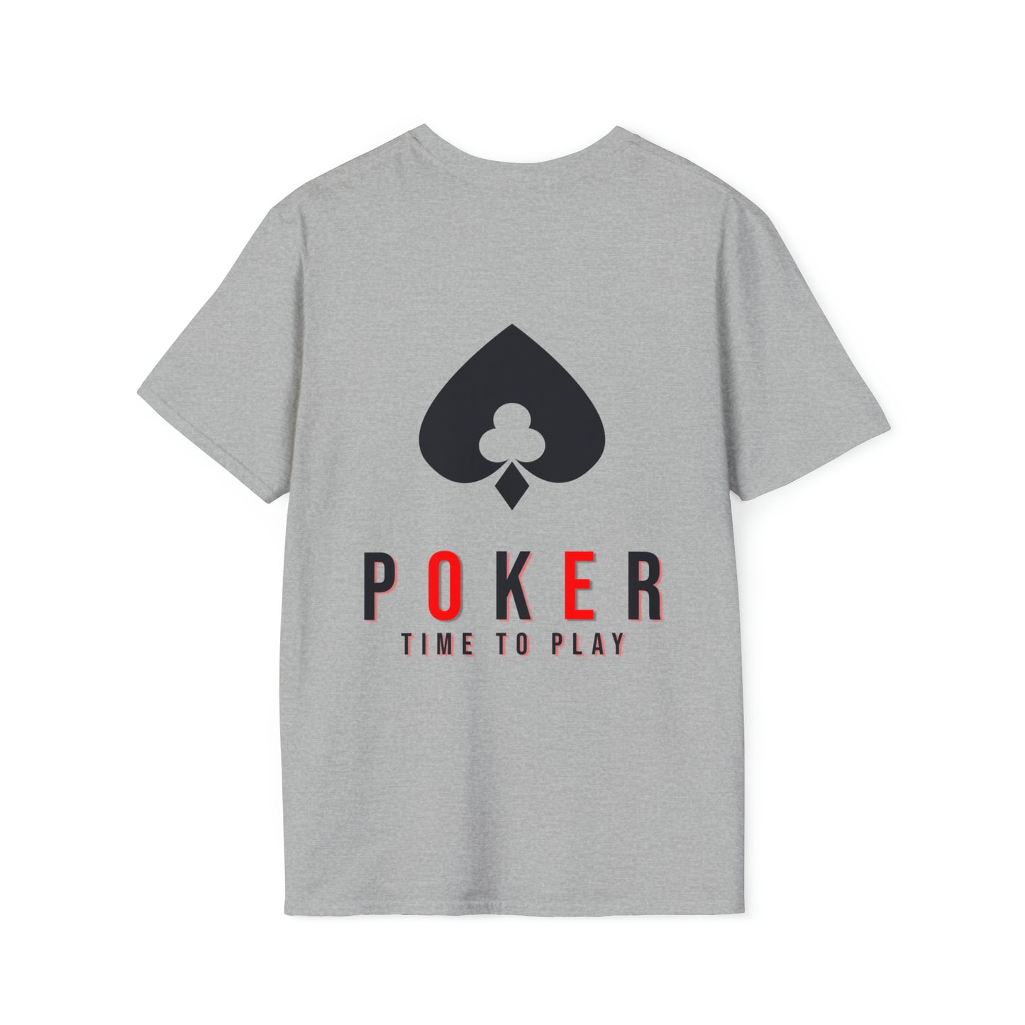 Royal Flush Poker Time to Play T-shirt Front and Back Design