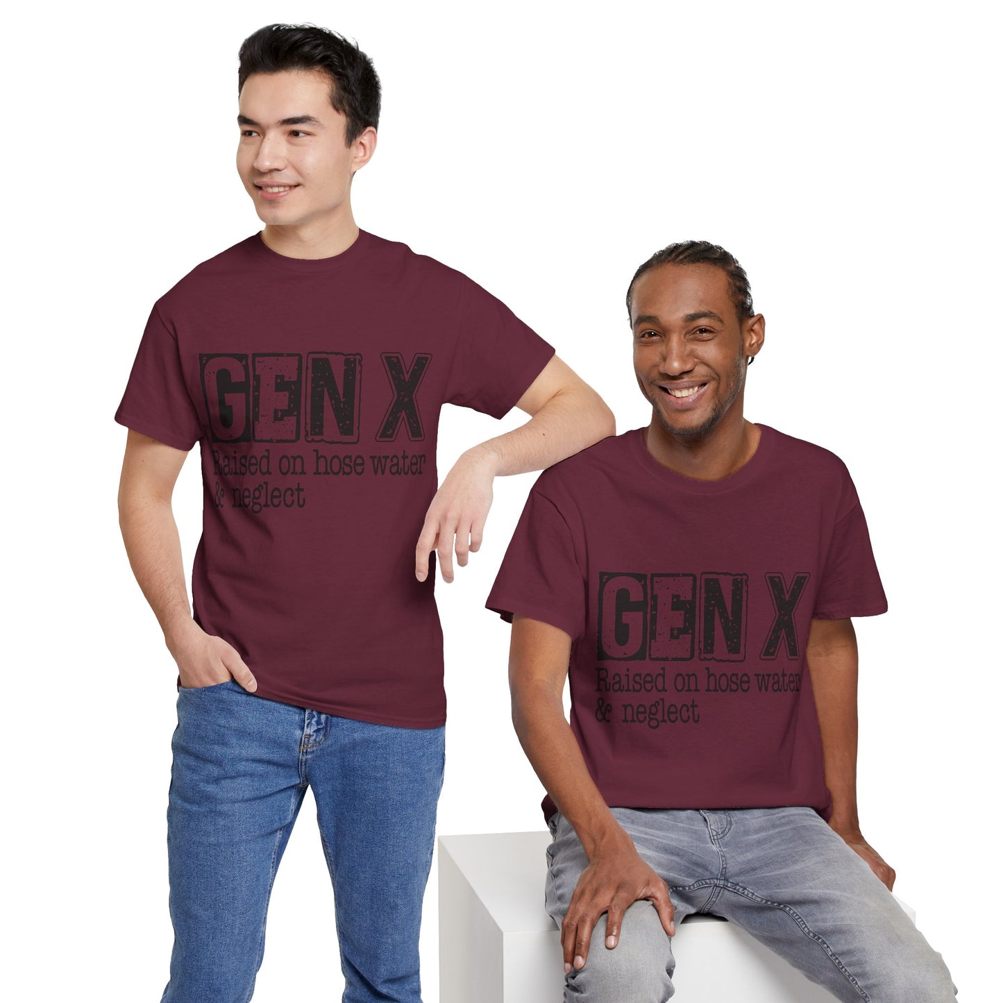 GEN X Raised On Hose Water & Neglect Tshirt Unisex Heavy Cotton