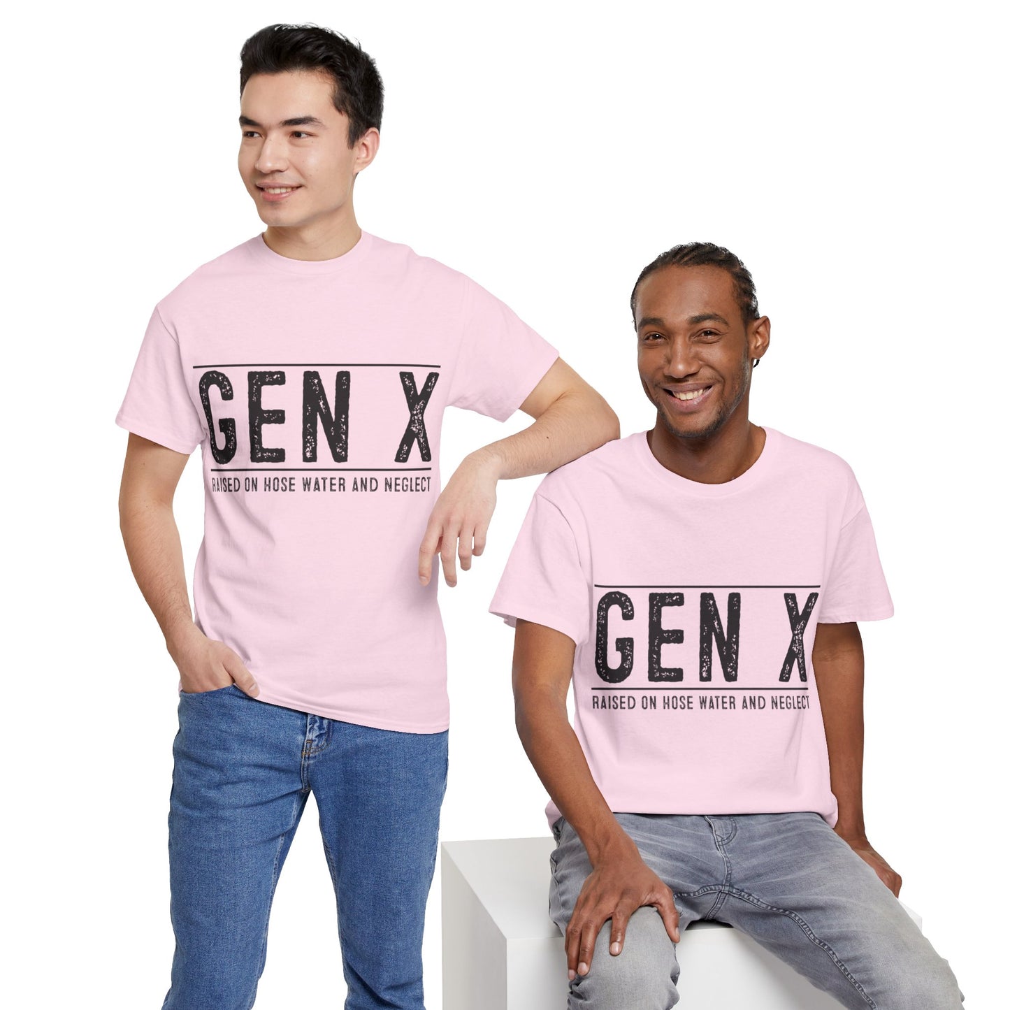 GEN X Raised On Hose Water & Neglect Tshirt Unisex Heavy Cotton